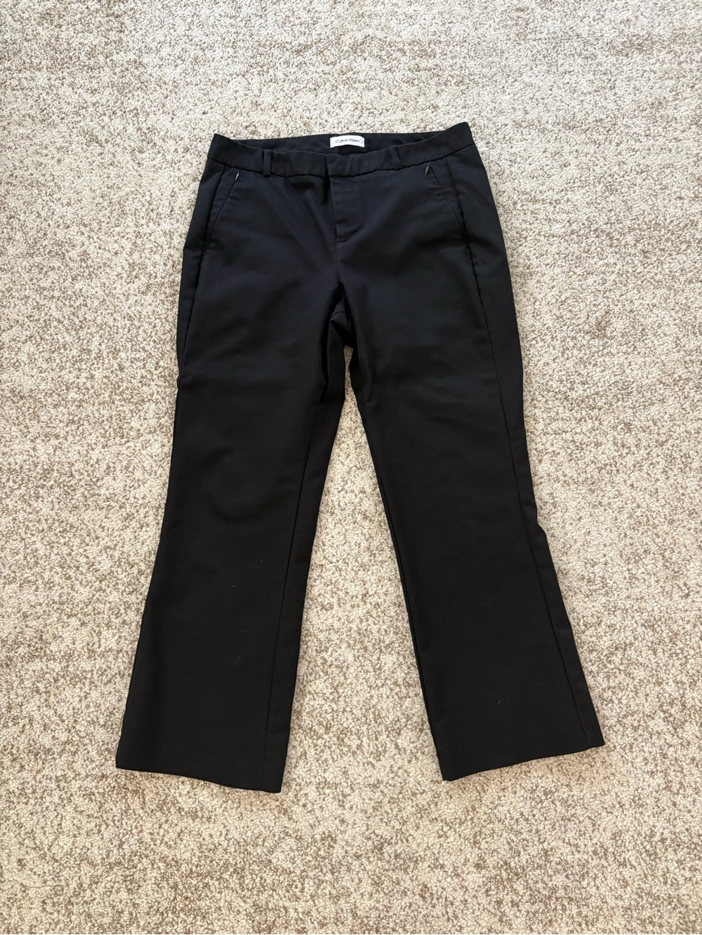 Calvin Klein Black capri trousers - Tailored Flare